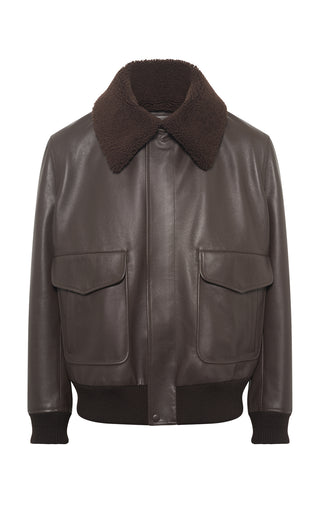Grant Jacket in Chocolate Leather