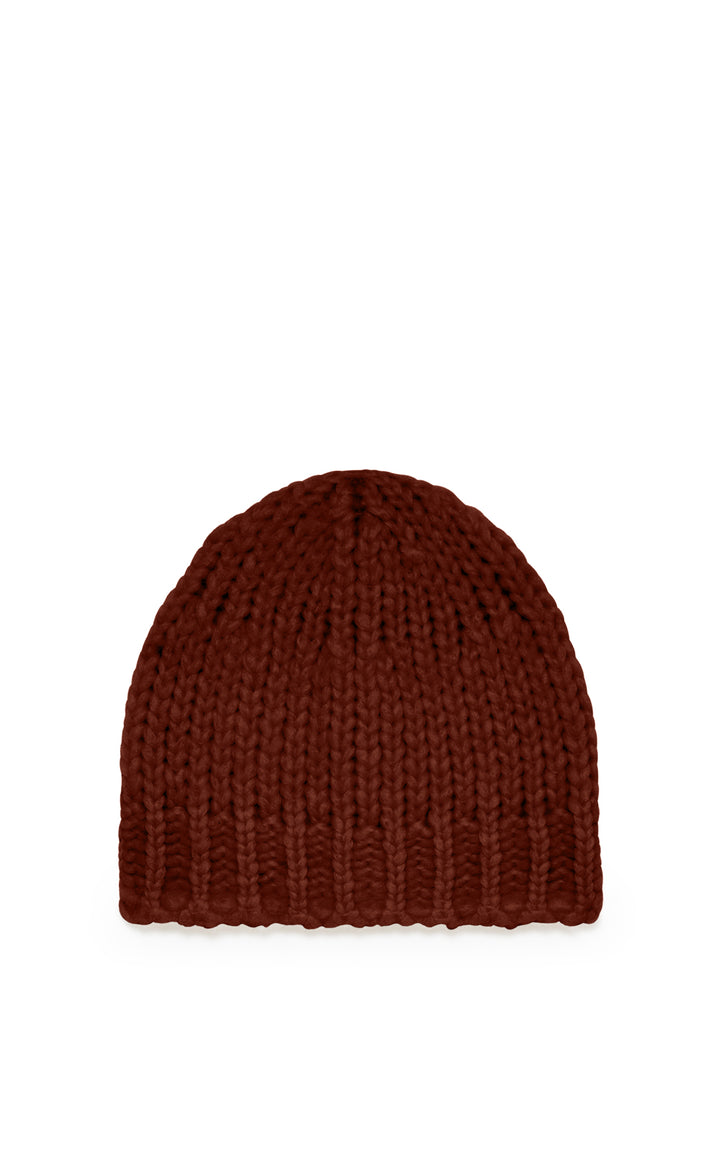 Pacino Knit Hat in Burnt Sienna Welfat Cashmere