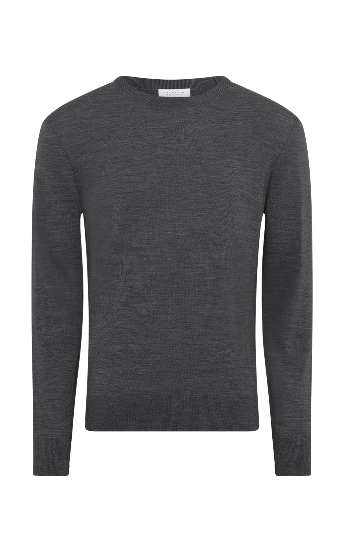 Palco Knit Sweater in Charcoal Merino Wool