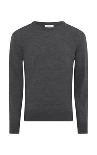 Palco Knit Sweater in Charcoal Merino Wool