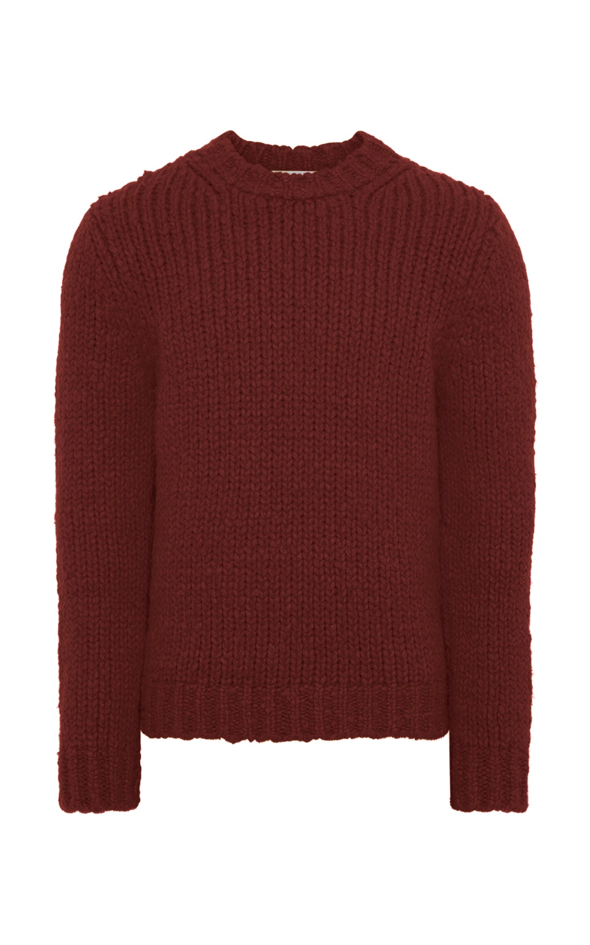 Lawrence Knit Sweater in Burnt Sienna Welfat Cashmere