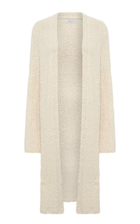Uxia Knit Cardigan in Ivory Cashmere Boucle