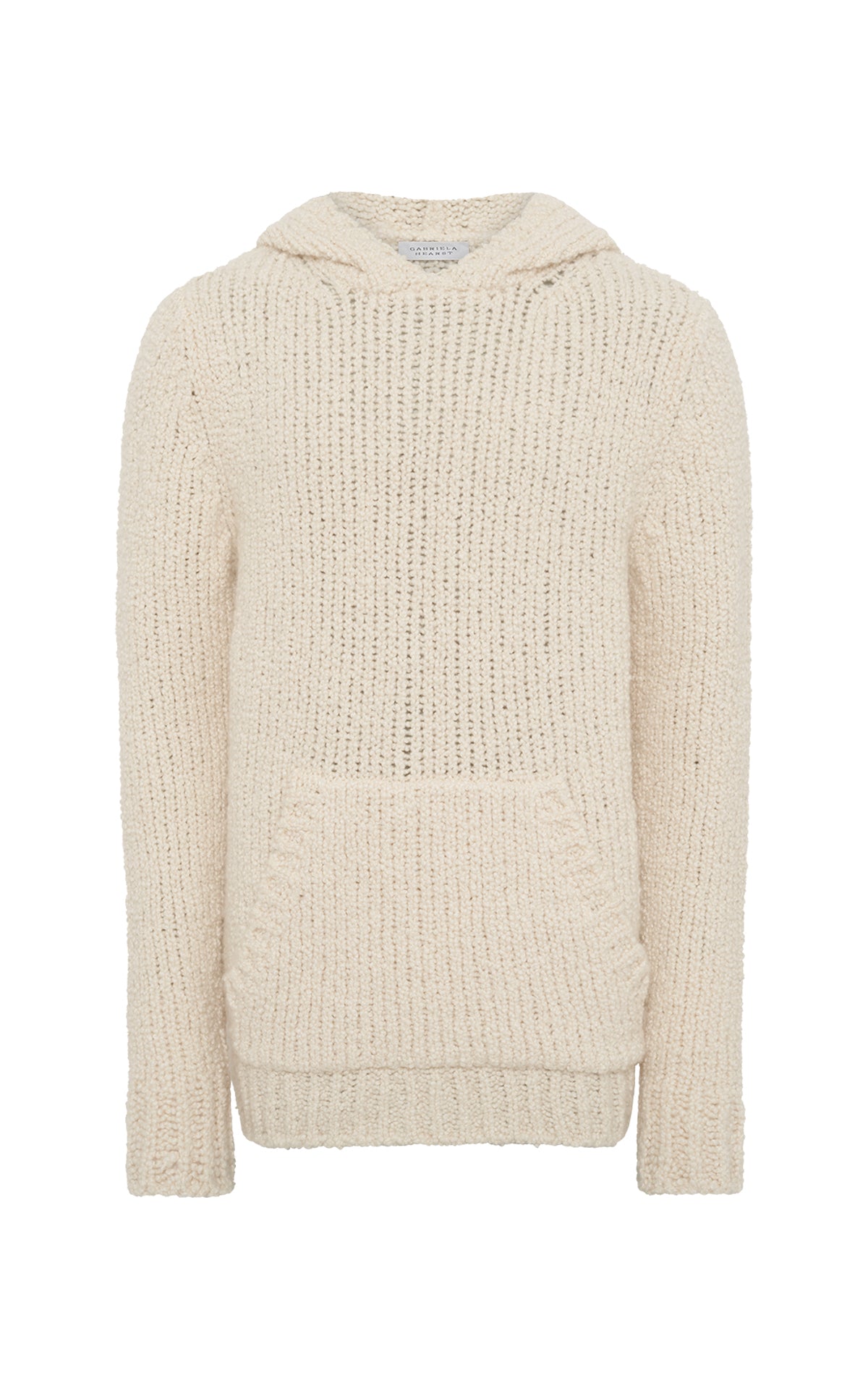 Aditi Knit Hoodie in Ivory Cashmere Boucle – Gabriela Hearst