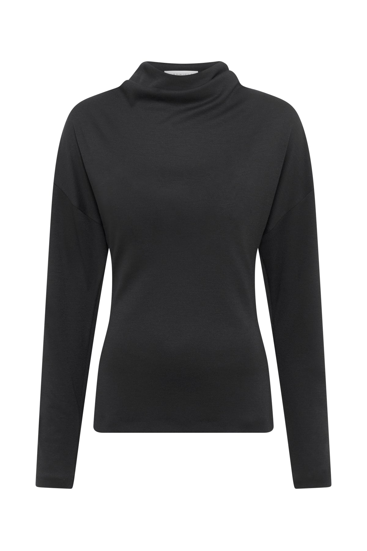 Paget Top in Black Cashmere Jersey