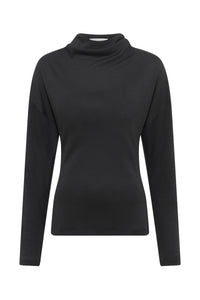 Paget Top in Black Cashmere Jersey