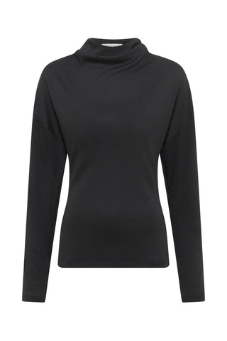 Paget Top in Black Cashmere Jersey