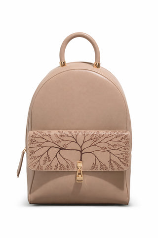 Hand Painted Billie Backpack in Nude Nappa Leather