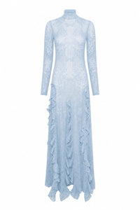 Solway Knit Dress in Light Blue Merino Silk