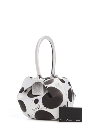Adam Pendleton x Gabriela Hearst Nina Bag in Black & White Satin № 14