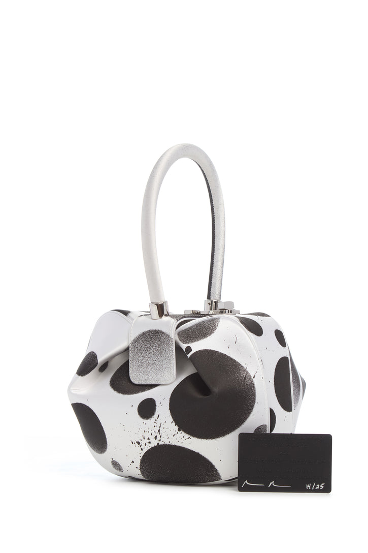 Adam Pendleton x Gabriela Hearst Nina Bag in Black & White Satin № 14