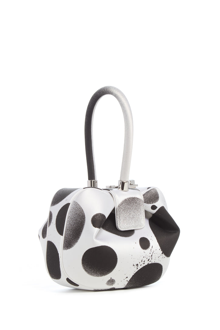 Adam Pendleton x Gabriela Hearst Nina Bag in Black & White Satin № 14