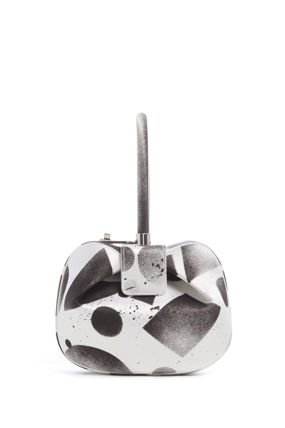 Adam Pendleton x Gabriela Hearst Nina Bag in Black & White Satin № 14