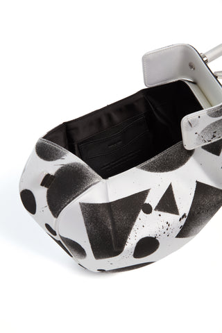 Adam Pendleton x Gabriela Hearst Nina Bag in Black & White Satin № 14