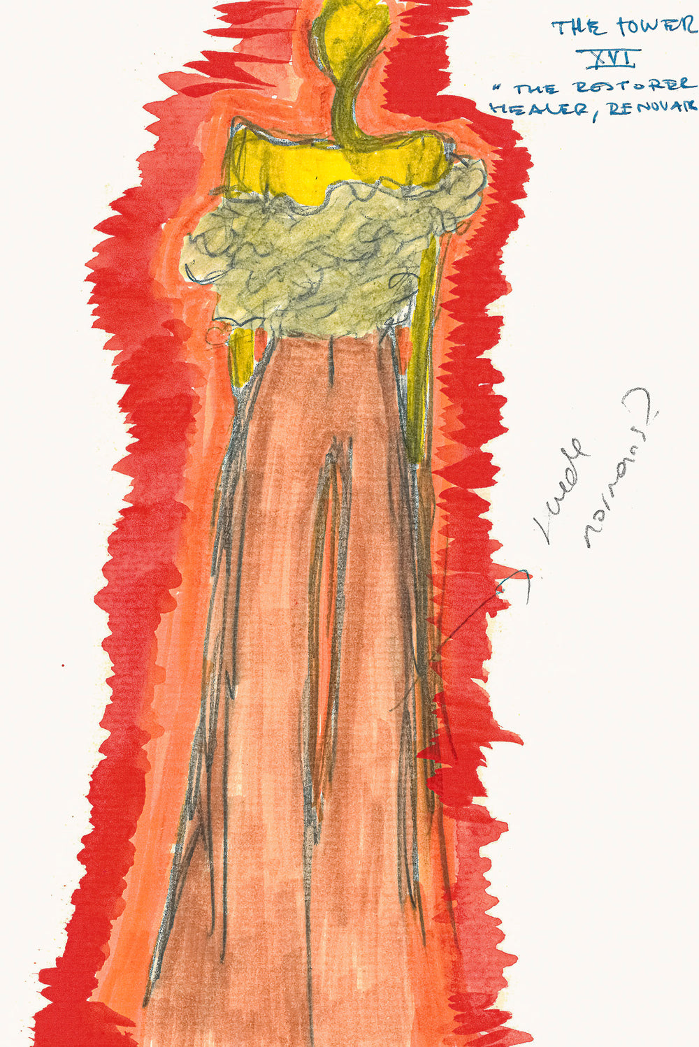 Norman Wide-leg Pant in Cashew Suede