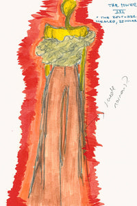 Norman Wide-leg Pant in Cashew Suede