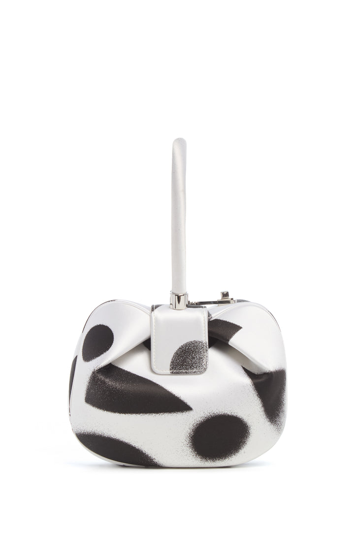 Adam Pendleton x Gabriela Hearst Nina Bag in Black & White Satin № 16