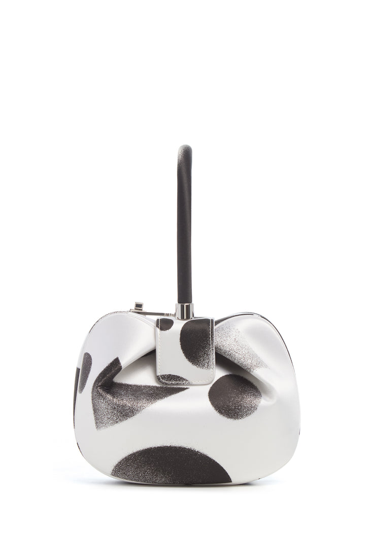 Adam Pendleton x Gabriela Hearst Nina Bag in Black & White Satin № 16