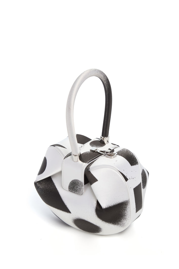 Adam Pendleton x Gabriela Hearst Nina Bag in Black & White Satin № 16
