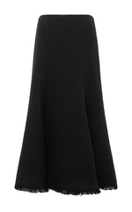 Patterson Midi Skirt in Black Virgin Wool Cashmere – Gabriela Hearst