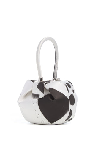 Adam Pendleton x Gabriela Hearst Nina Bag in Black & White Satin № 17