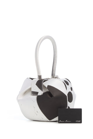 Adam Pendleton x Gabriela Hearst Nina Bag in Black & White Satin № 17