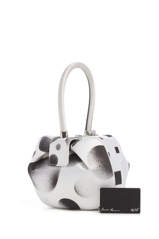 Adam Pendleton x Gabriela Hearst Nina Bag in Black & White Satin № 18