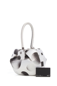 Adam Pendleton x Gabriela Hearst Nina Bag in Black & White Satin № 18