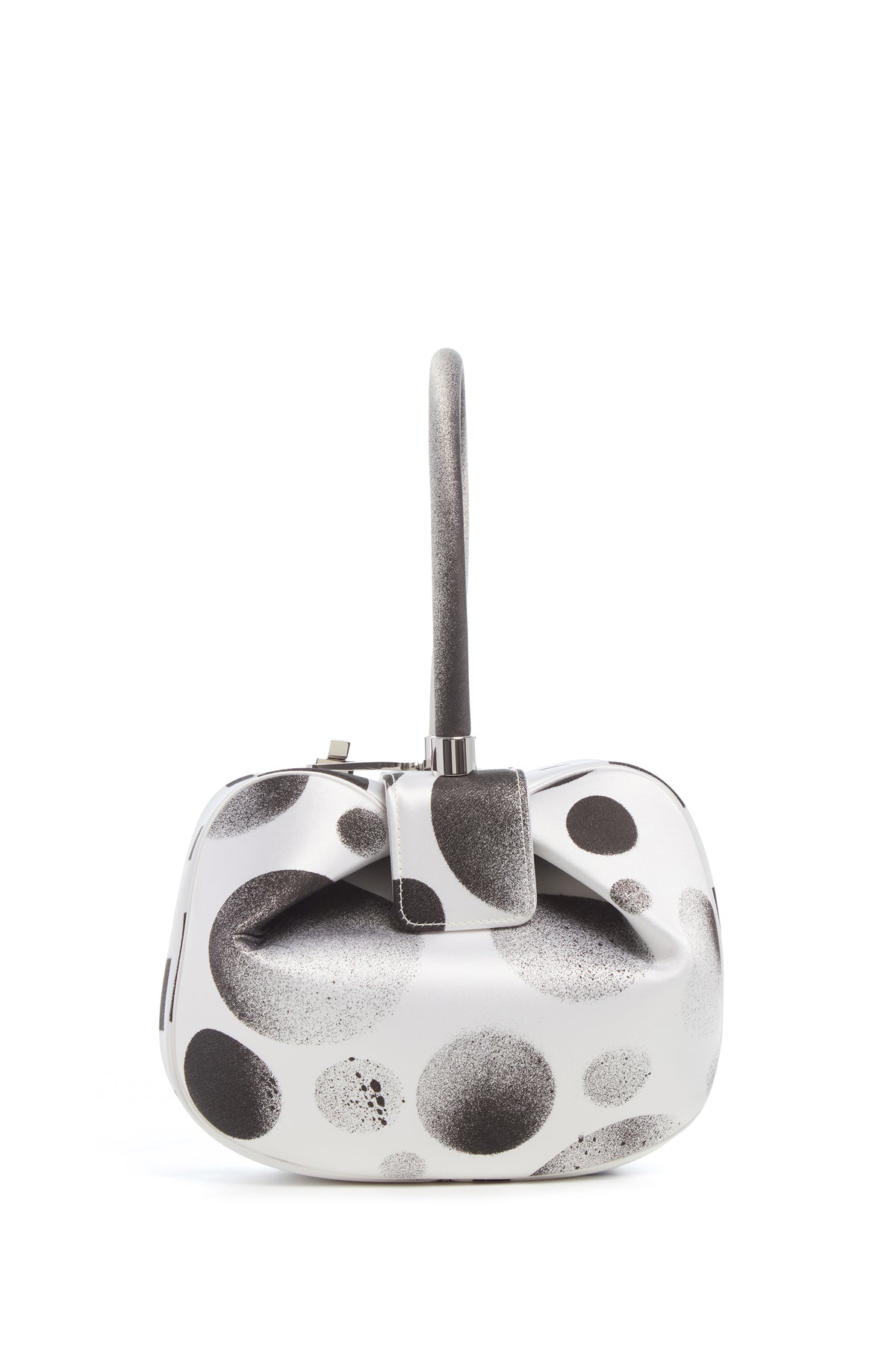 Adam Pendleton x Gabriela Hearst Nina Bag in Black & White Satin № 18