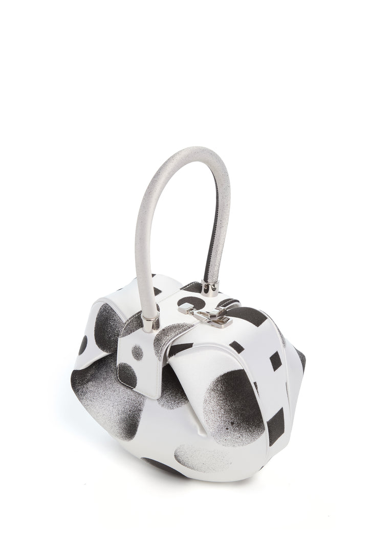 Adam Pendleton x Gabriela Hearst Nina Bag in Black & White Satin № 18