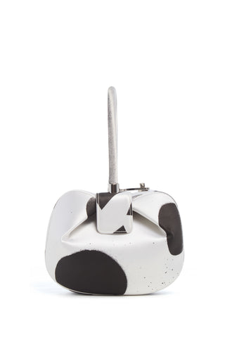 Hand-Painted Satin Nina Bag - Top Handle Extended View | Gabriela Hearst