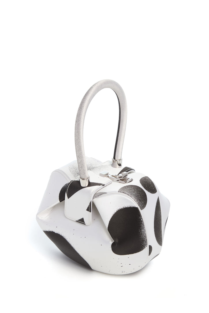 Adam Pendleton x Gabriela Hearst Nina Bag in Black & White Satin № 19