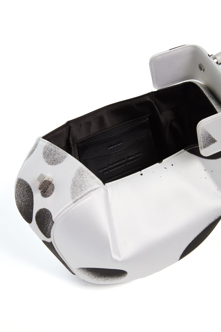 Adam Pendleton x Gabriela Hearst Nina Bag in Black & White Satin № 19