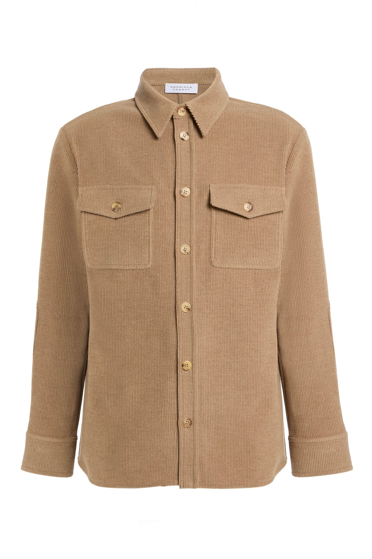 Lucas Overshirt in Camel Cashmere Cordoruy