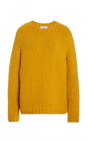 Lawrence Knit Sweater in Saffron Welfat Cashmere