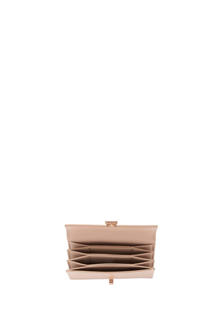 Nude Leather Card Wallet - Open Interior with Concertina Card Slots | Gabriela Hearst