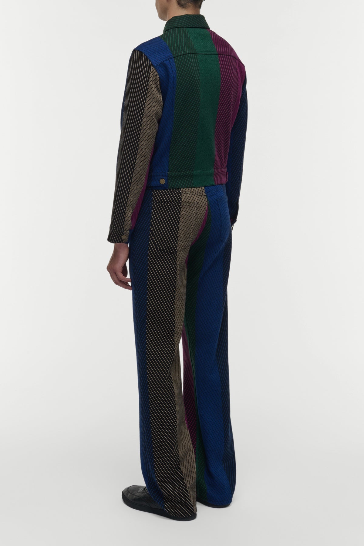 Barry Trucker Jacket in Multi Cashmere