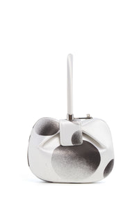 Limited Edition Satin Nina Bag with Abstract Print - Side Profile | Gabriela Hearst
