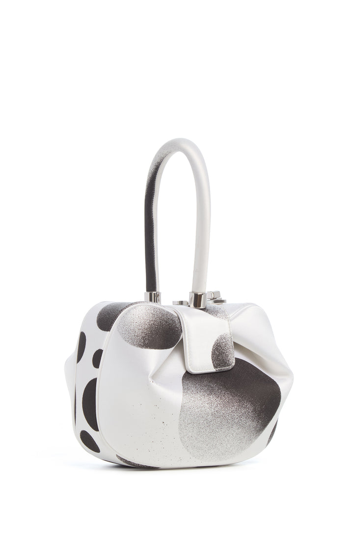 Adam Pendleton x Gabriela Hearst Nina Bag in Black & White Satin № 21