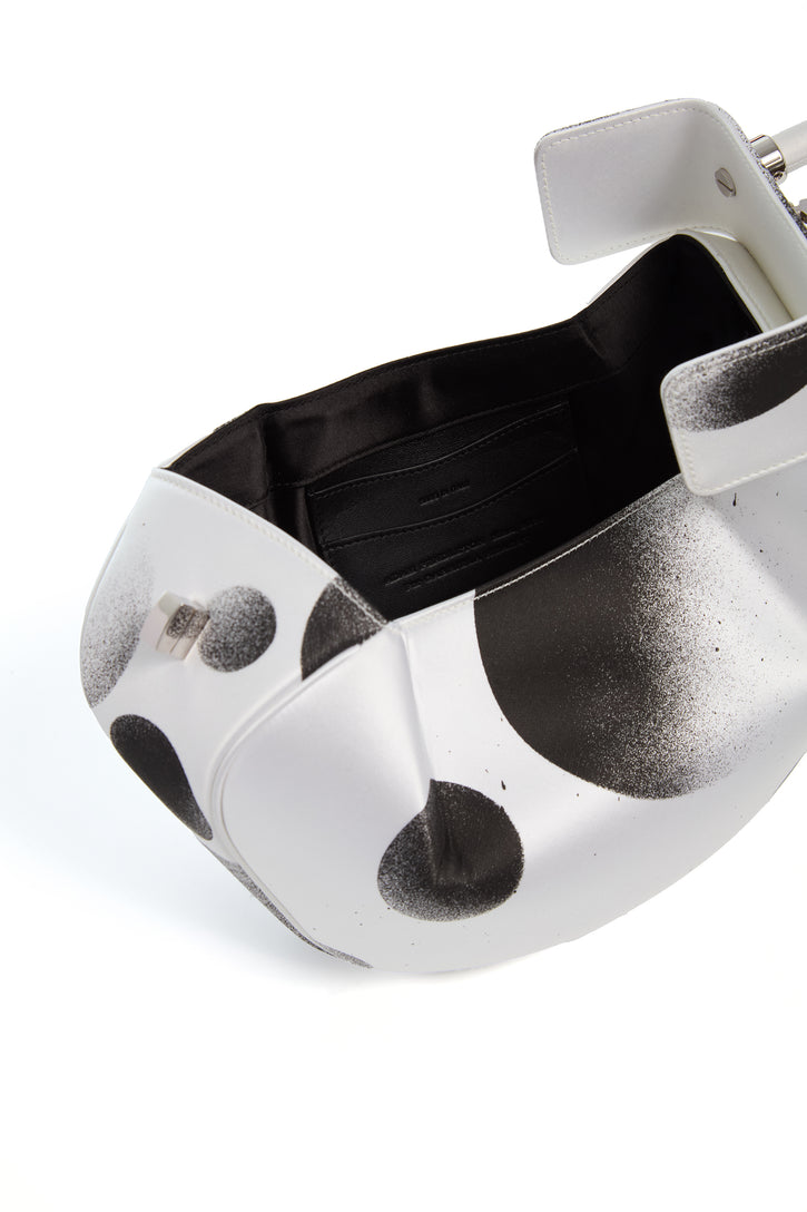 Adam Pendleton x Gabriela Hearst Nina Bag in Black & White Satin № 21