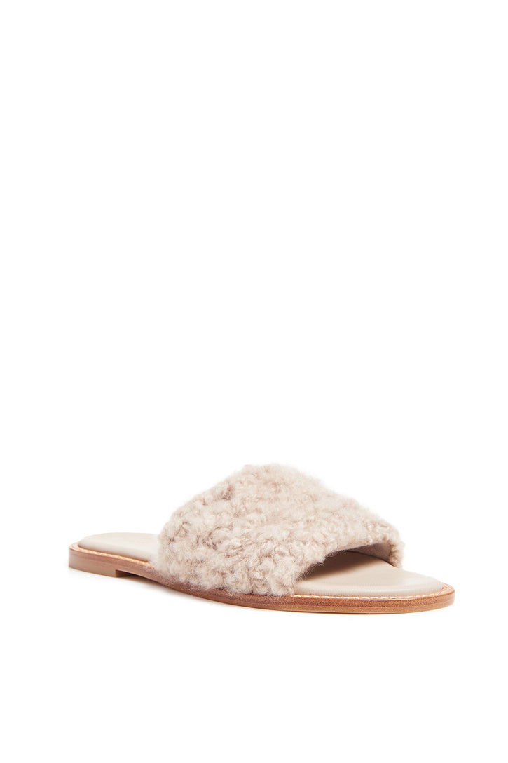 Ballast Slide in Camel Cashmere Boucle