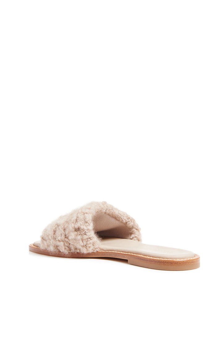 Ballast Slide in Camel Cashmere Boucle