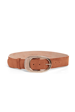 Lozewce Belt in Cognac Suede