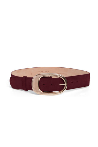 Lozewce Belt in Bordeaux Suede