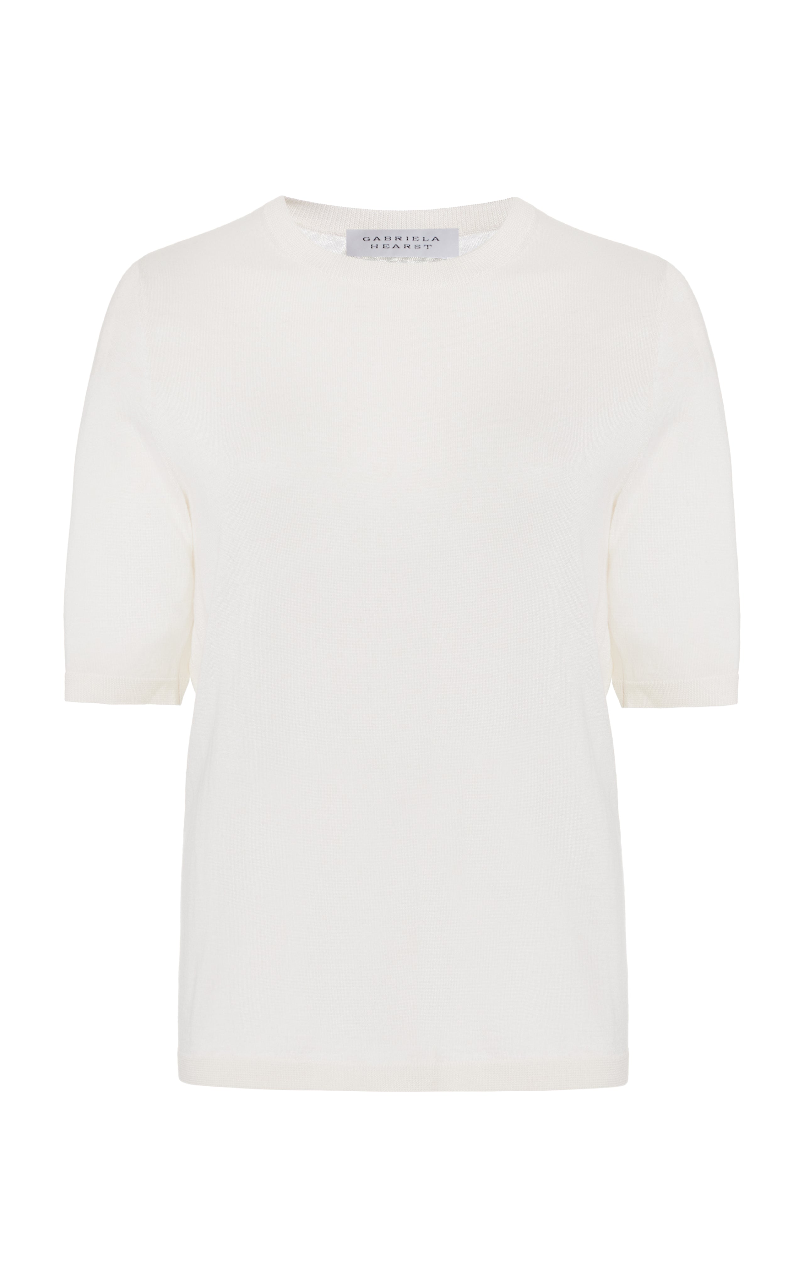 Brunner Knit T-Shirt in Ivory Cashmere Silk – Gabriela Hearst