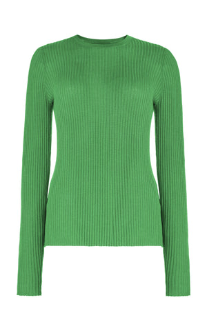 Browning Knit in Peridot Green Silk Cashmere