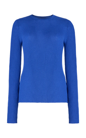Browning Knit in Sapphire Silk Cashmere