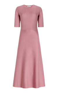 Seymore Knit Dress in Rose Quartz Merino Wool Cashmere