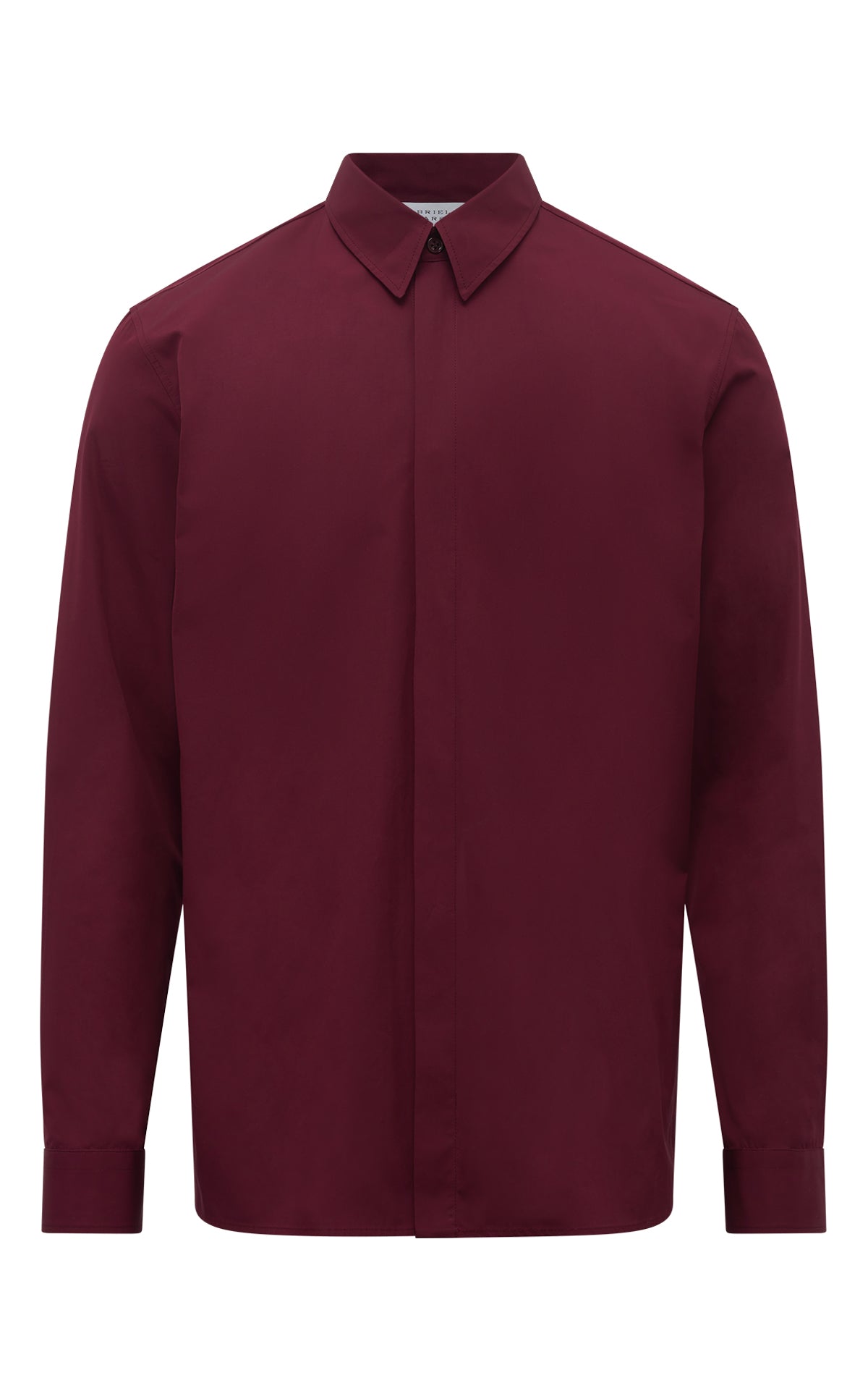 Nicolas Shirt in Bordeaux Sea Island Cotton