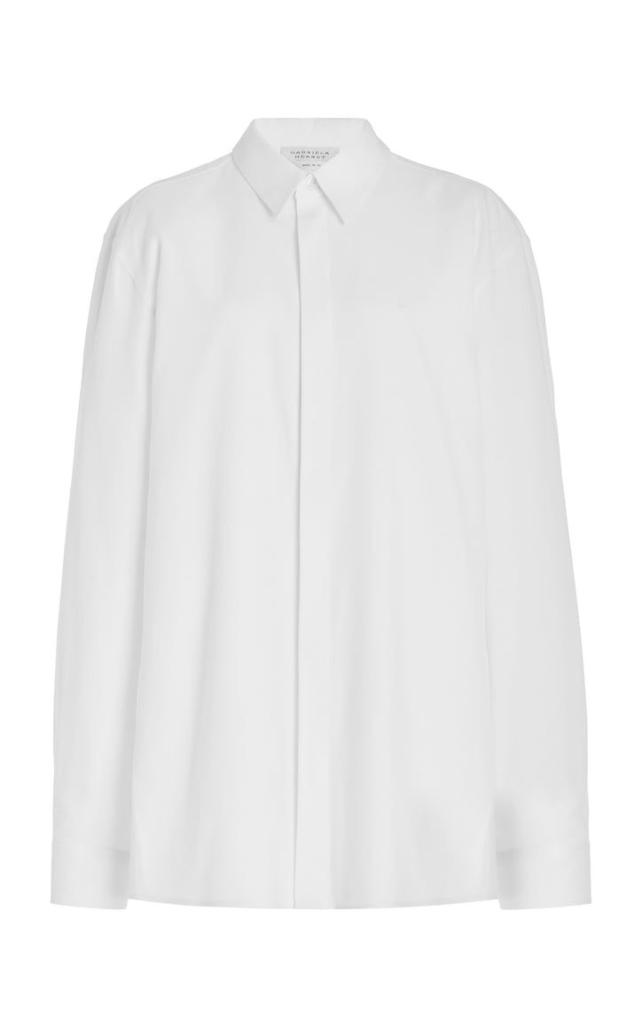 Nicolas Shirt in White Sea Island Cotton