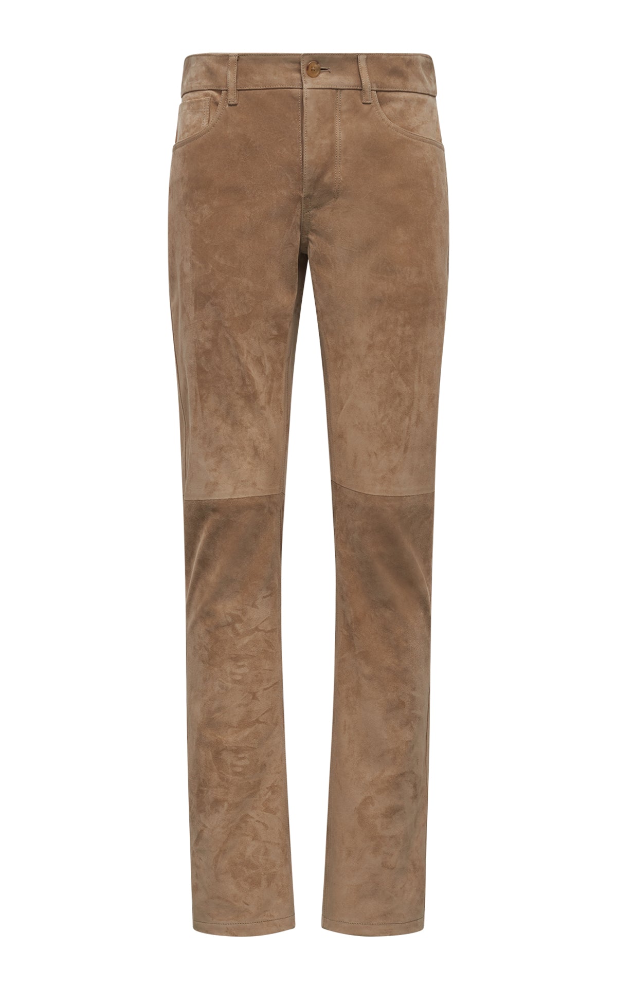 Anthony Five Pocket Pant in Camel Suede